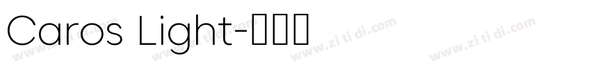 Caros Light字体转换